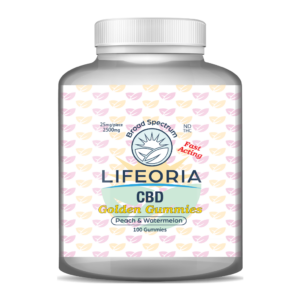 LIFEORIA Lifeforia offers golden CBD gummies.