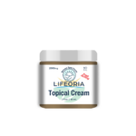 A jar of LIFEORIA tropical cream.