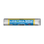 LIFEORIA A tube of LIFEORIA dot 8 on a black background.