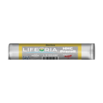 LIFEORIA A tube of LIFEORIA hcm powder on a black background.